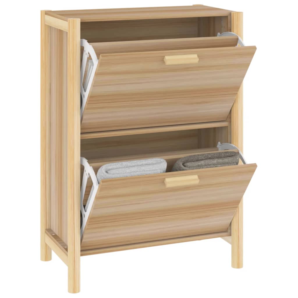 Schuhschrank Weiß 57,5x33x80 cm Holzwerkstoff