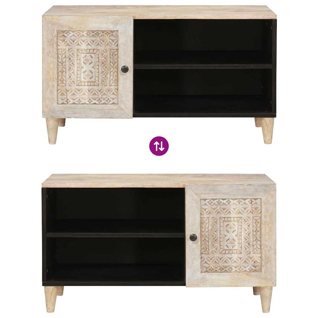 TV-Einheiten mit Regal Hellbraun 80 x 33 x 46 cm Holzwerkstoff