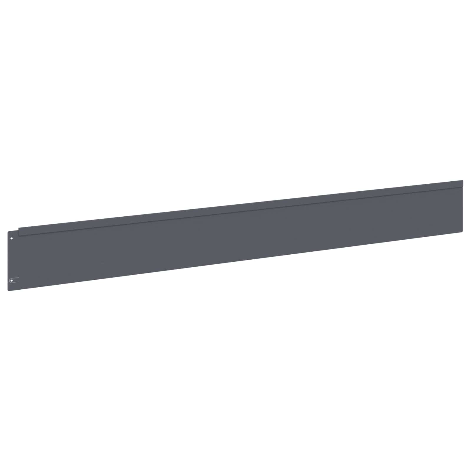 Raseneinfassung 10 pcs 100 x 12 cm Stahl Anthrazit