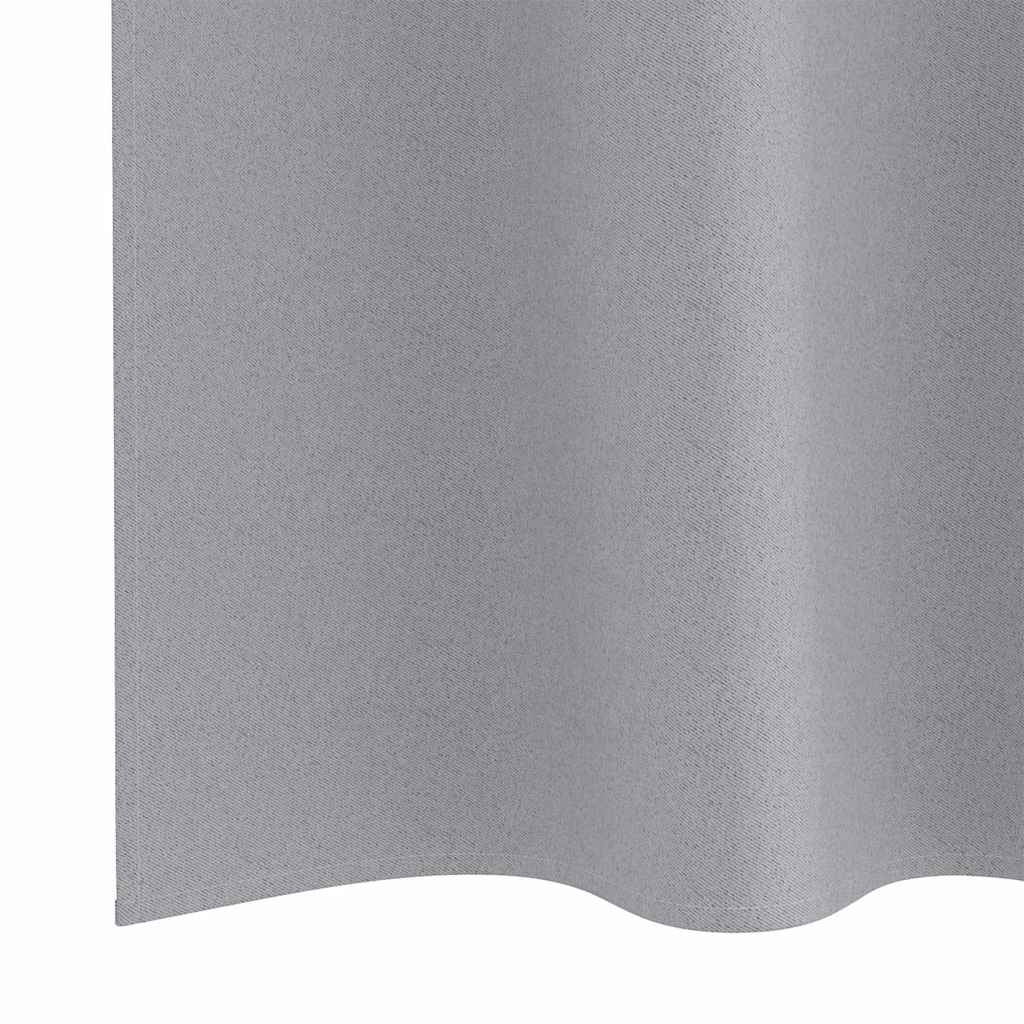 Verdunkelungs-Vorhänge mit Ringen 2 pcs Beige 140 x 140 cm