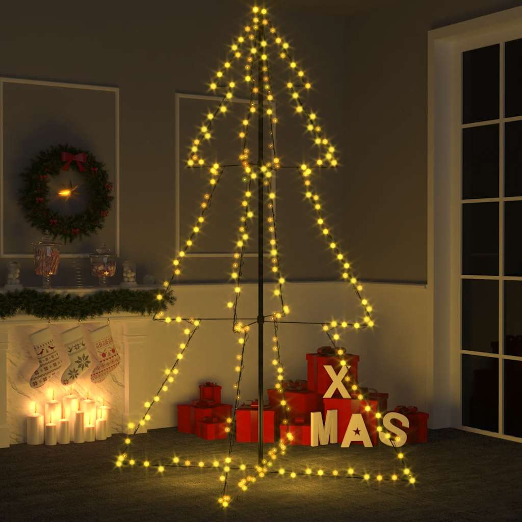 Weihnachtsbaum in Kegelform 160 LEDs Indoor & Outdoor 78x120 cm
