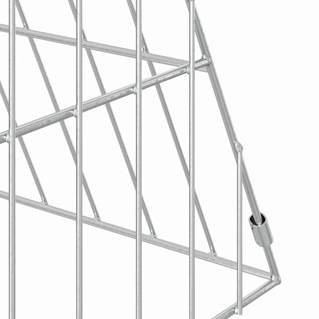 Hasenkäfig Silber 110 x 55 x 55 cm Verzinkter Stahl