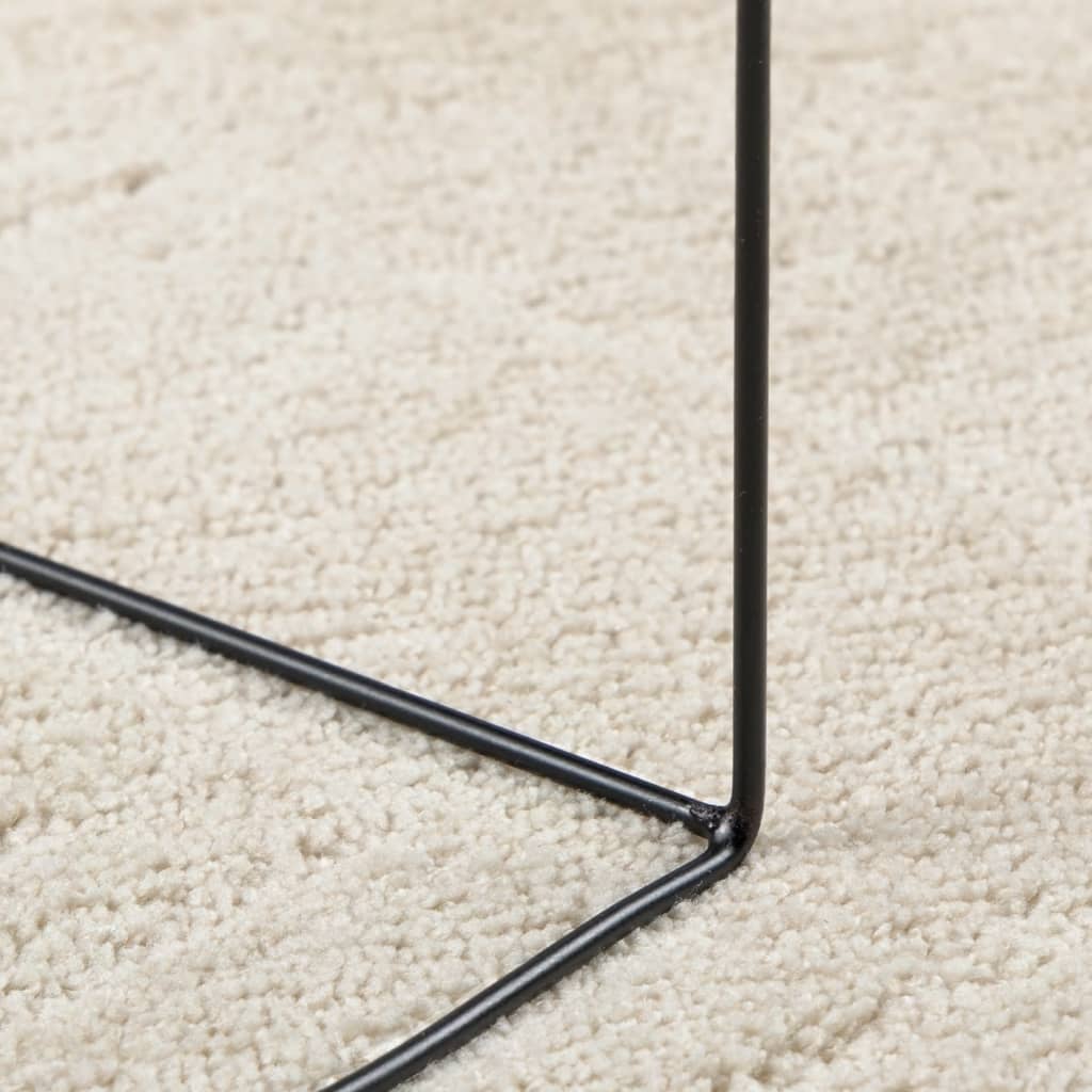 Teppich OVIEDO Kurzflor Anthrazit 120x120 cm