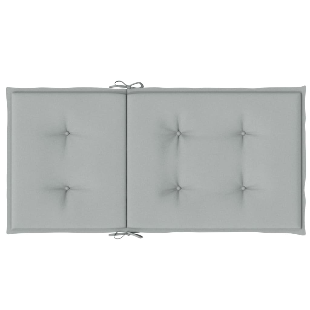 Niedriglehner-Auflagen 2 Stk Melange Anthrazit 100x50x7cm Stoff