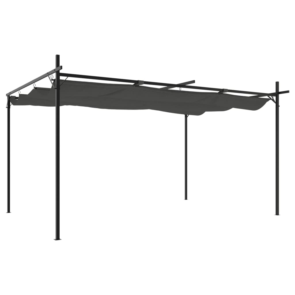 Pergola mit Schiebedach Creme 295x292x230 cm