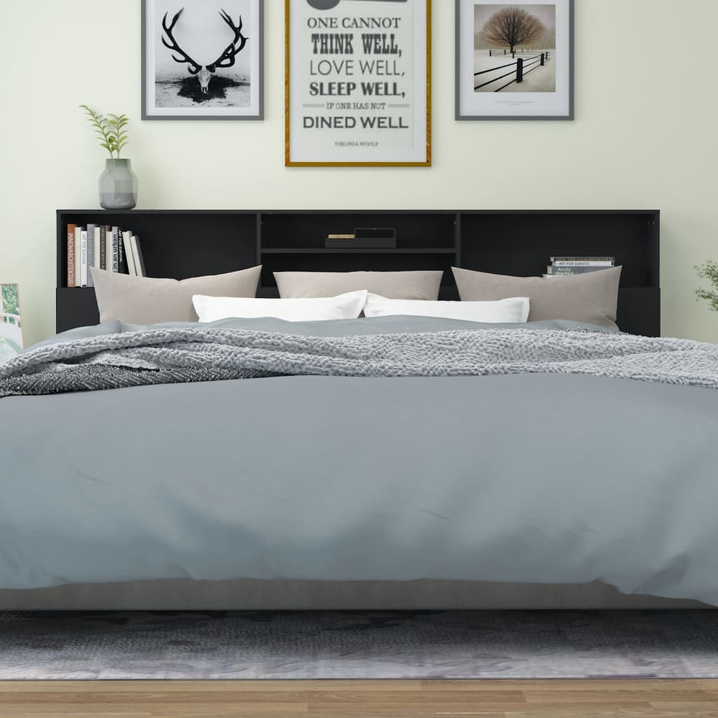 Bett-Kopfteil mit Ablagen Weiß 100x19x103,5 cm
