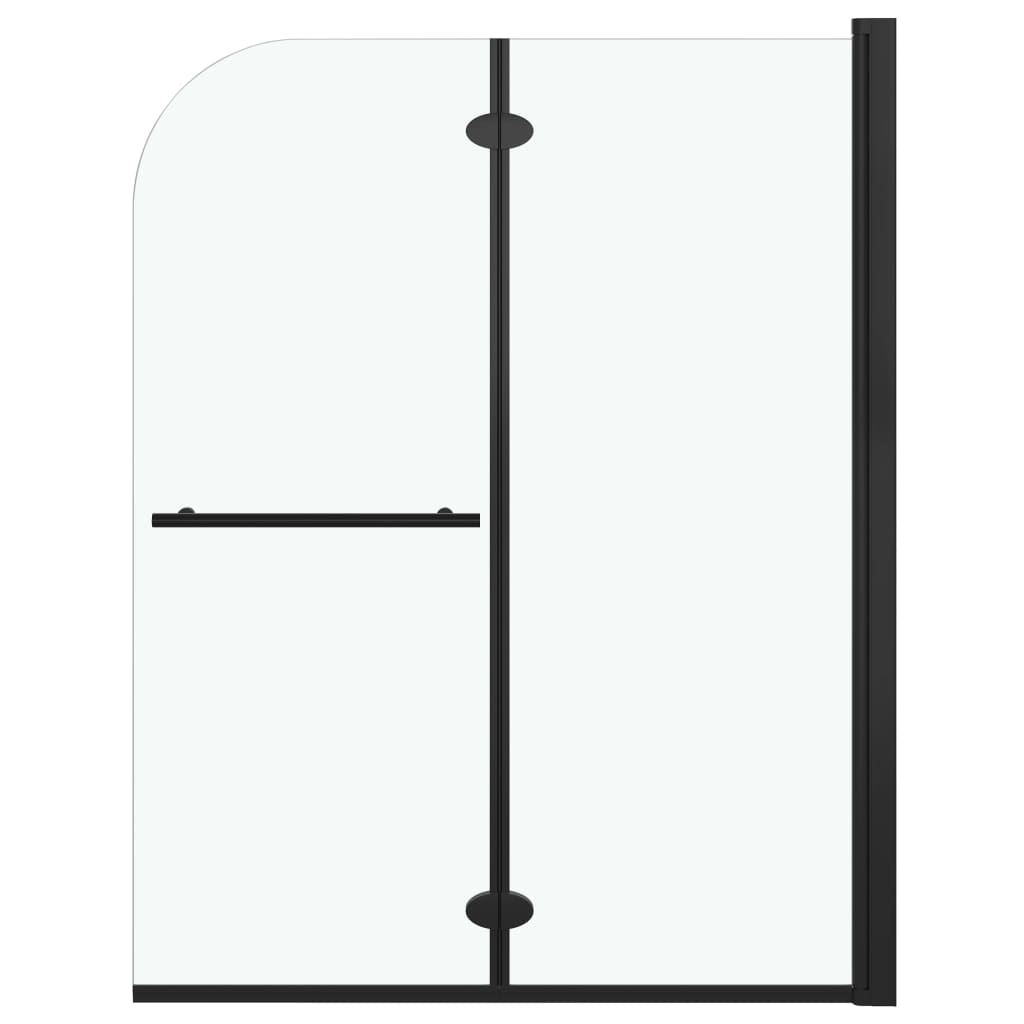 Duschabtrennung Dunkel transparent 120 x 140 cm