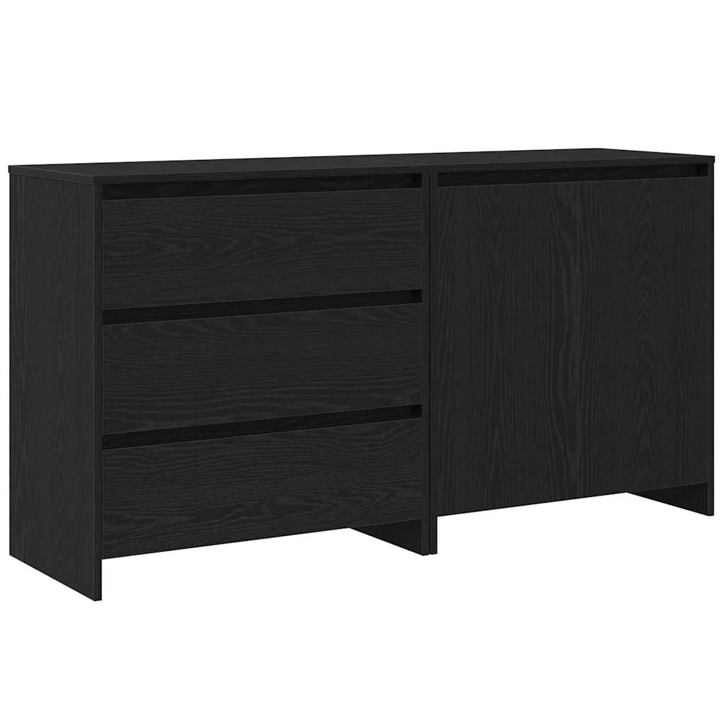 2-tlg. Sideboard Weiß Holzwerkstoff