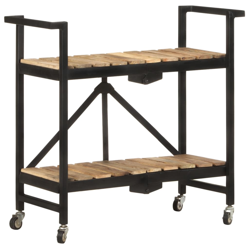 Küchenwagen 87x36x81 cm Altholz Massiv