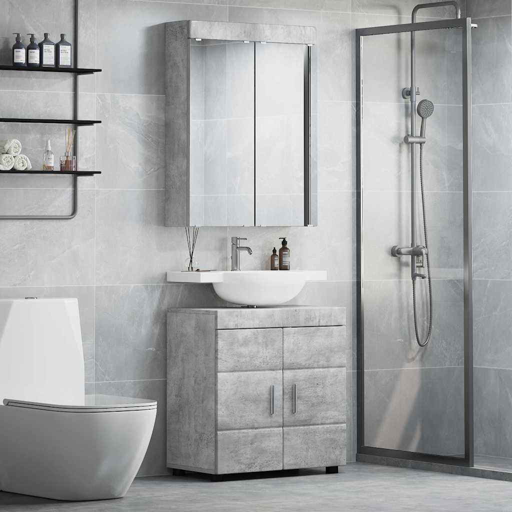 Badezimmermöbel-Set TULUM 2 pcs Weiß 60 x 34 x 63 cm