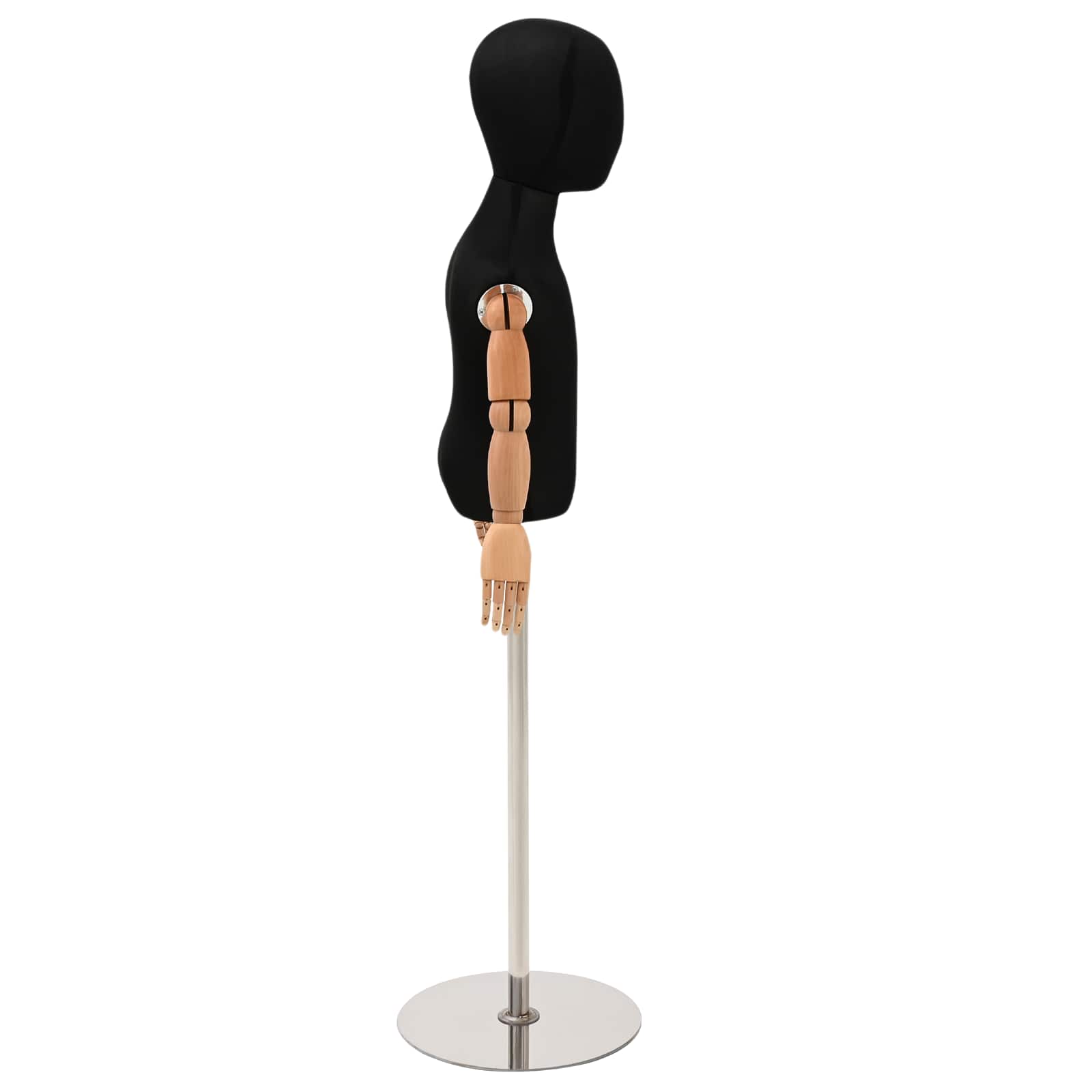 Verstellbares 120-150 cm Mannequin mit Basis Unisex PP Weiß