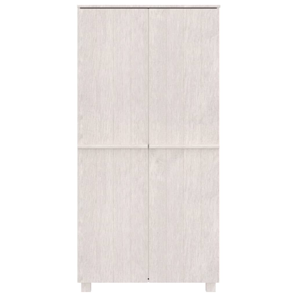 Kleiderschrank HAMAR Honigbraun 89x50x180 cm Massivholz Kiefer