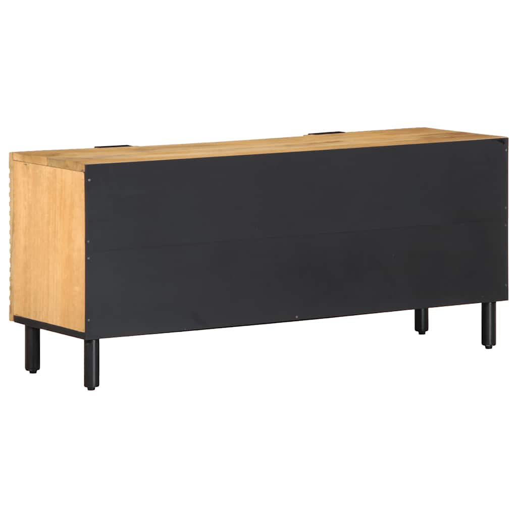 TV-Schränk mit Regal Braun 105 x 33 x 46 cm Massivholz Mango