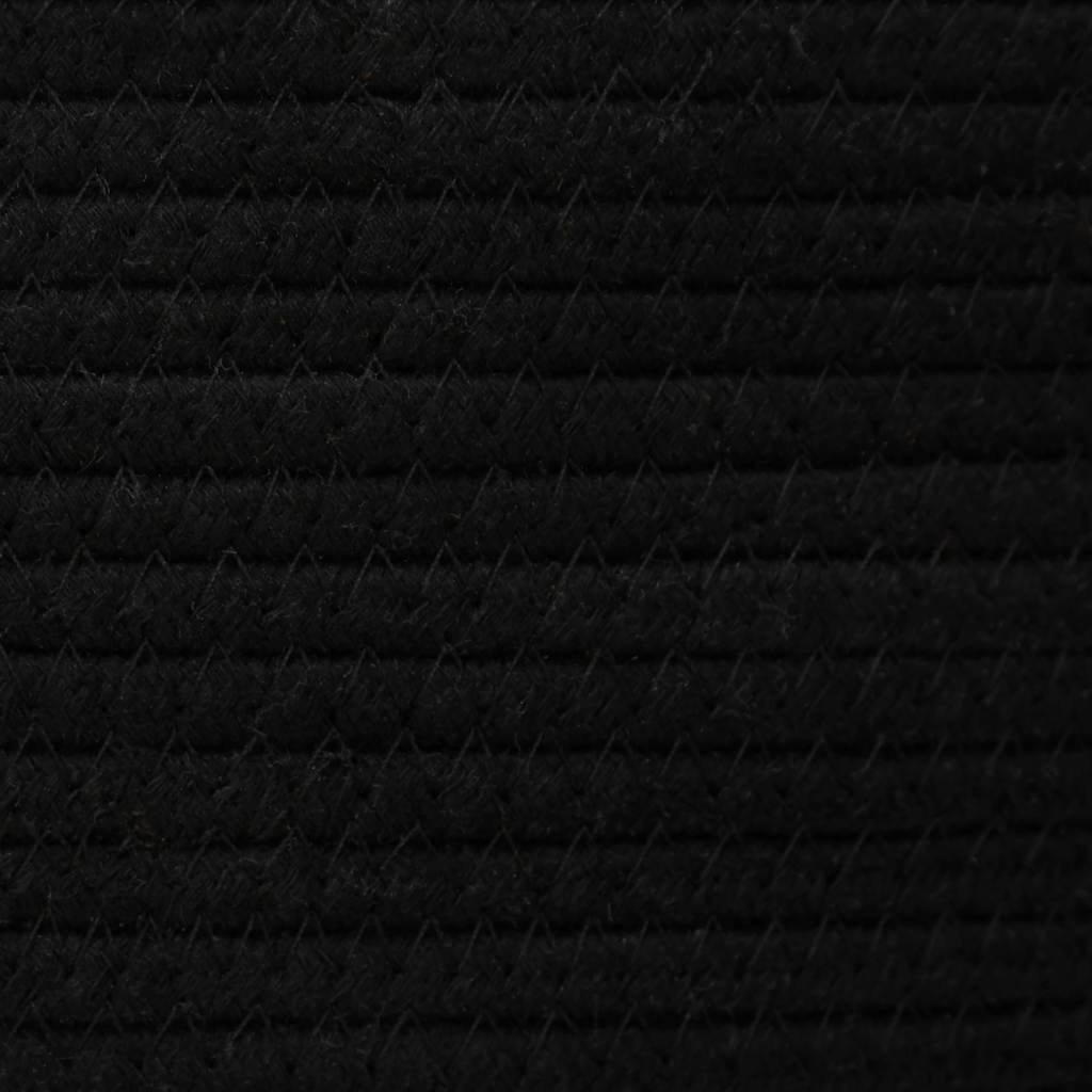 Aufbewahrungskorb Braun und Weiß Ø49x65 cm Baumwolle
