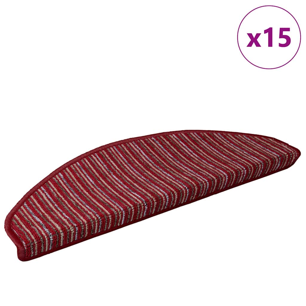 Selbstklebende Treppenschoner 15 pcs Anthrazit 56 x 17 x 3 cm