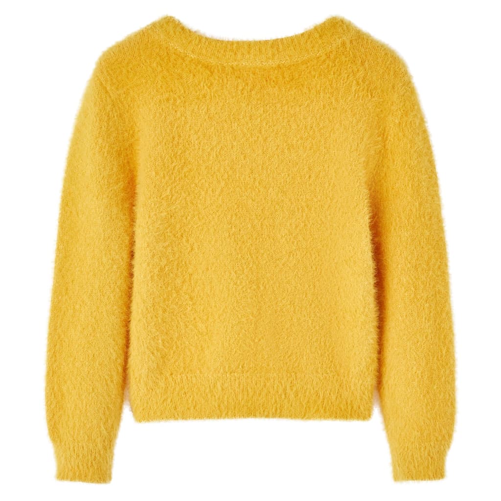 Kinderpullover Gestrickt Dunkelorange 92