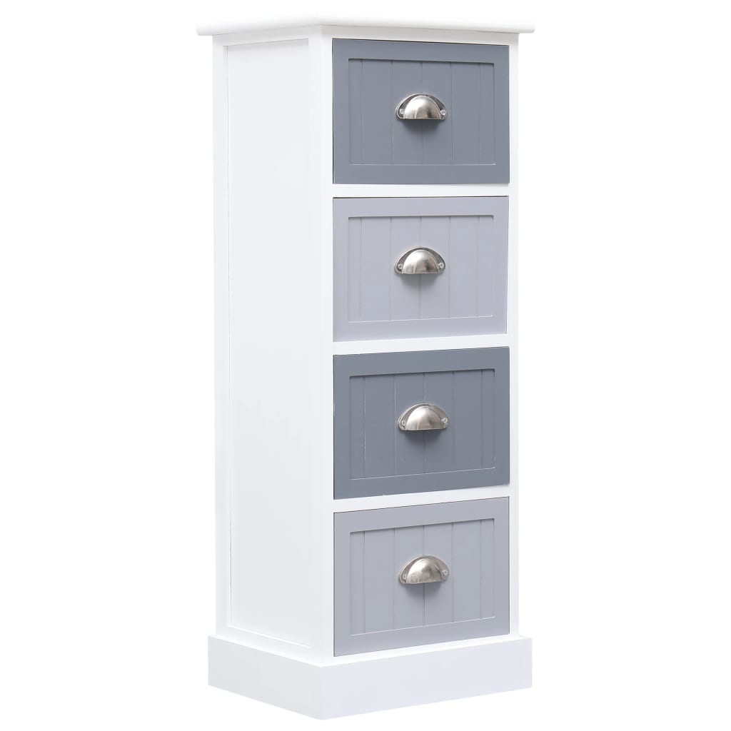 Beistellschrank 38x28x86 cm Massivholz Paulownia