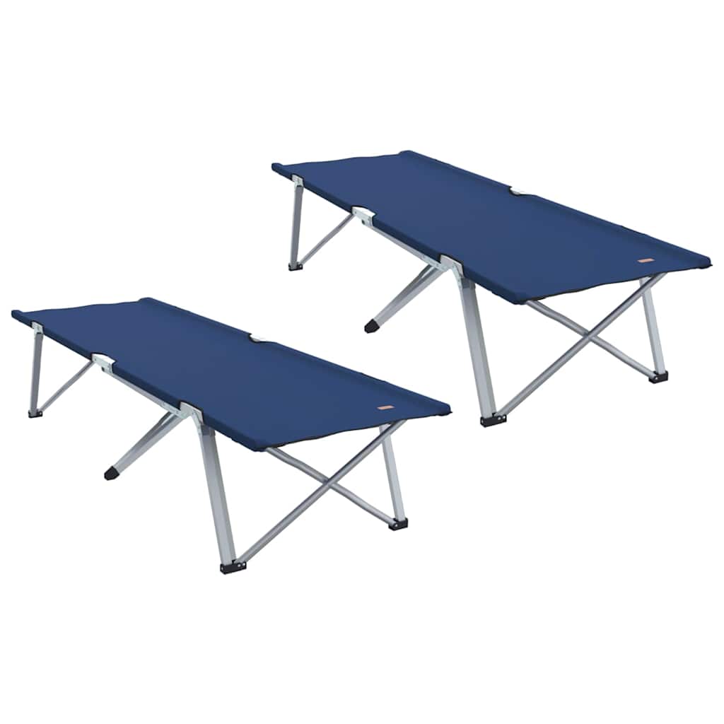 Klapp Schlafbett fürs Camping Blau 194 x 62,5 x 42,5 cm
