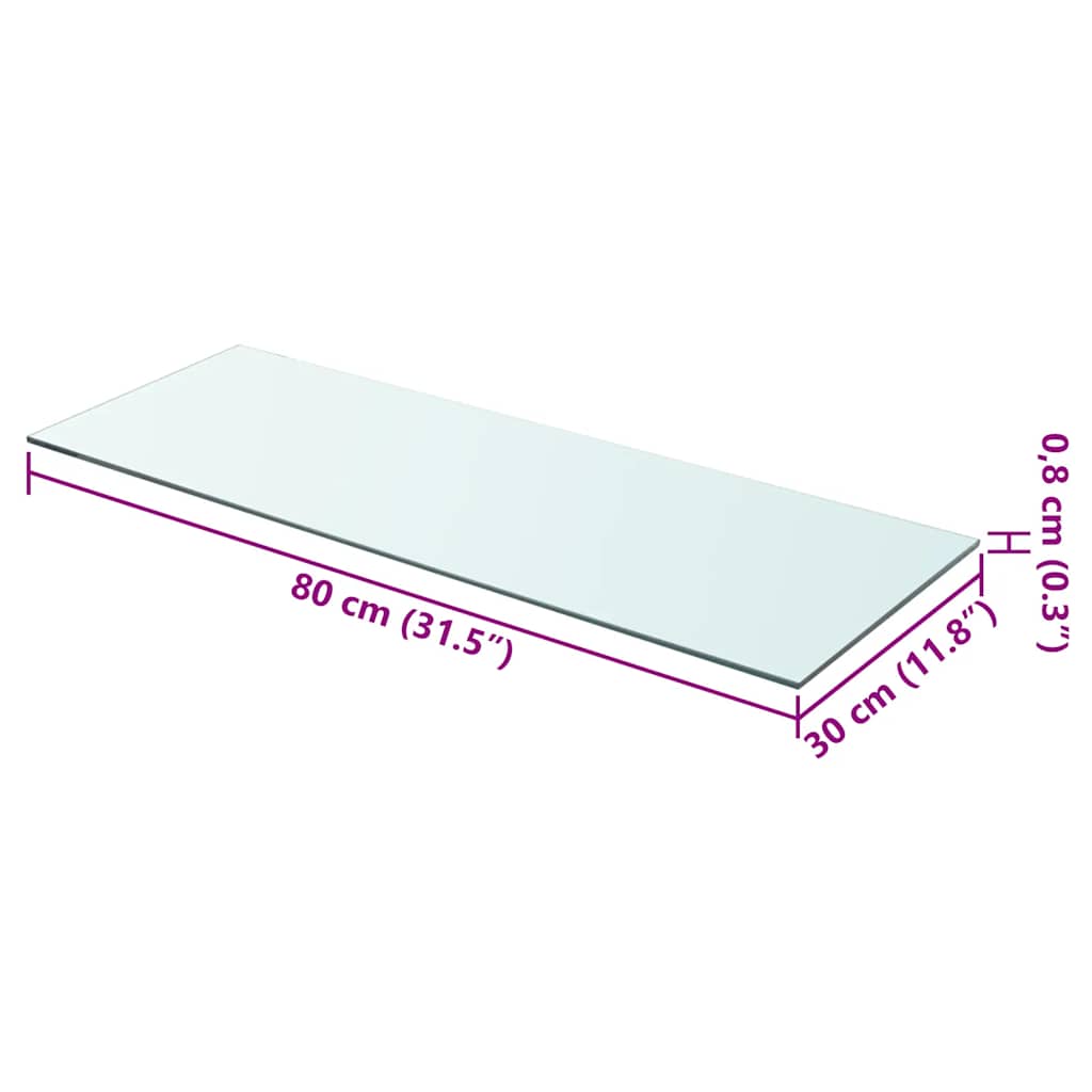 Regalboden Glas Transparent 20x12 cm