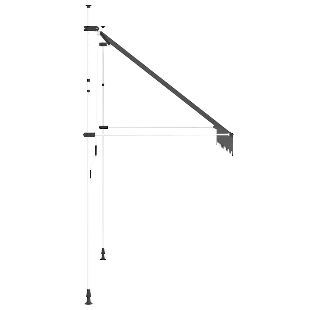 Einziehbare Markise Handbetrieben 150 cm Anthrazit