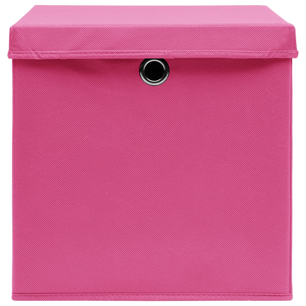 Aufbewahrungsboxen 4 Stk. Blau 32x32x32 cm Stoff