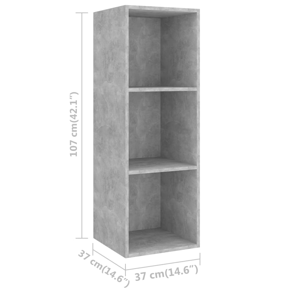 4-tlg. TV-Schrank-Set Weiß Holzwerkstoff