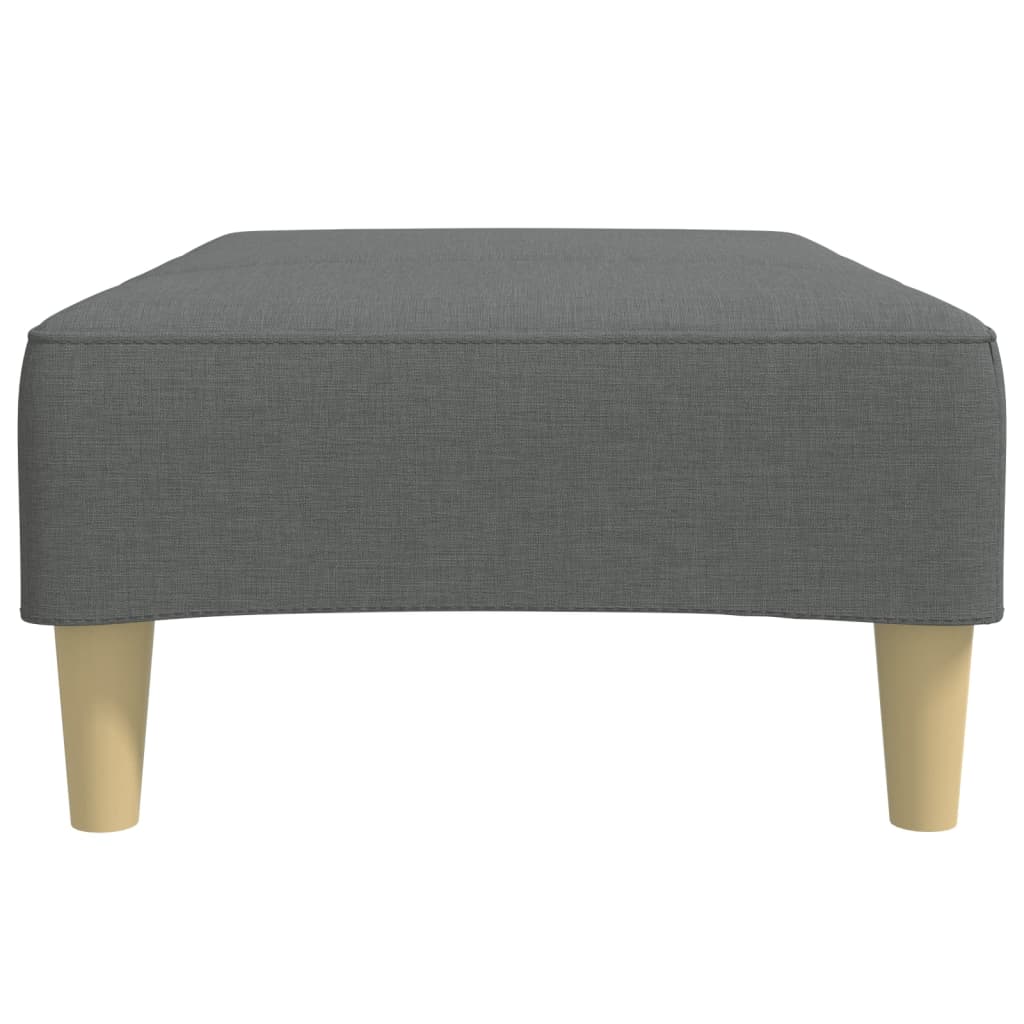 Fußhocker Hellgrau 77x55x31 cm Stoff