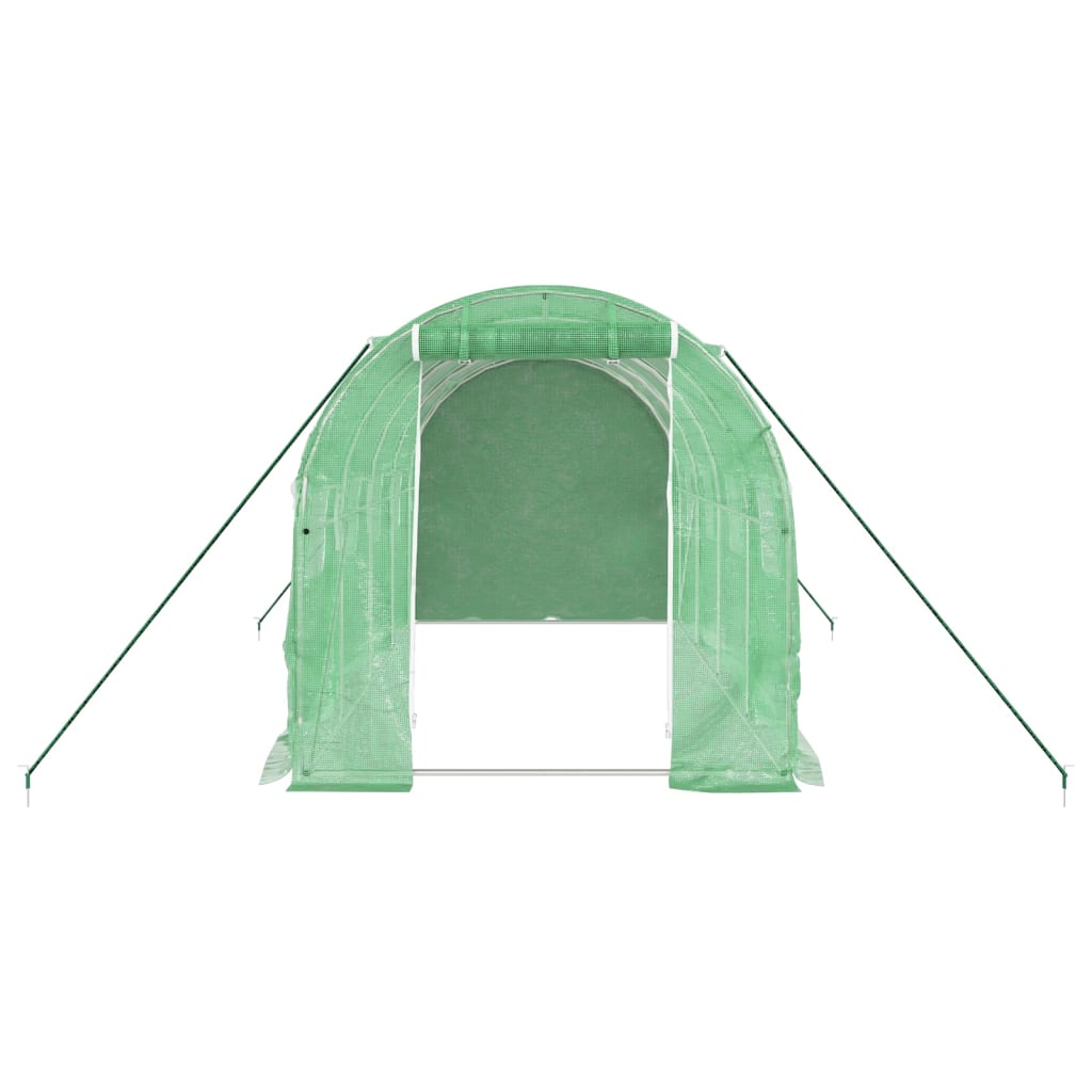 Gewächshaus mit Stahlrahmen Weiß 8 m² 4x2x2 m