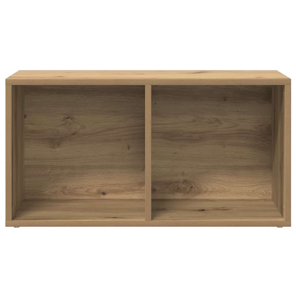 Schallplatten-Aufbewahrungsbox Weiß 71x34x36 cm Holzwerkstoff