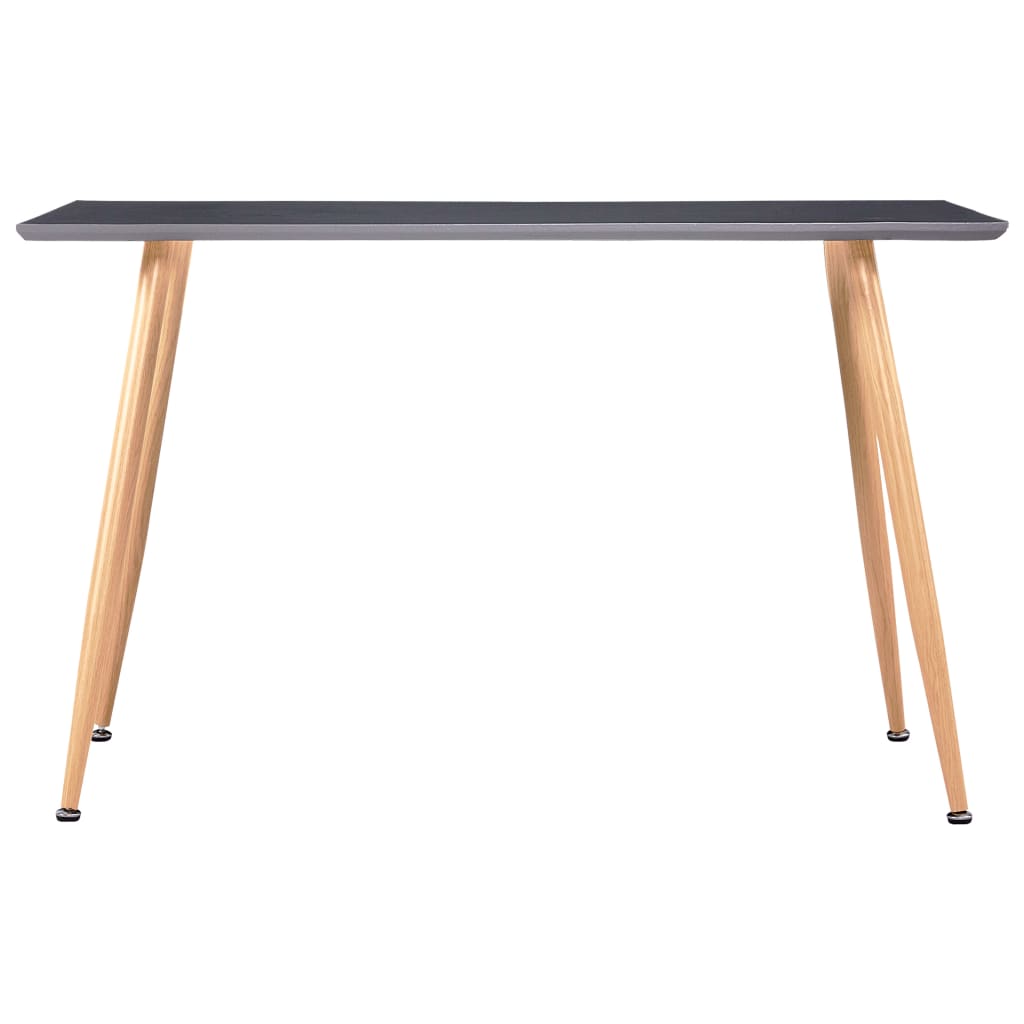Esstisch Schwarz und Eichefarben 120×60×74 cm MDF