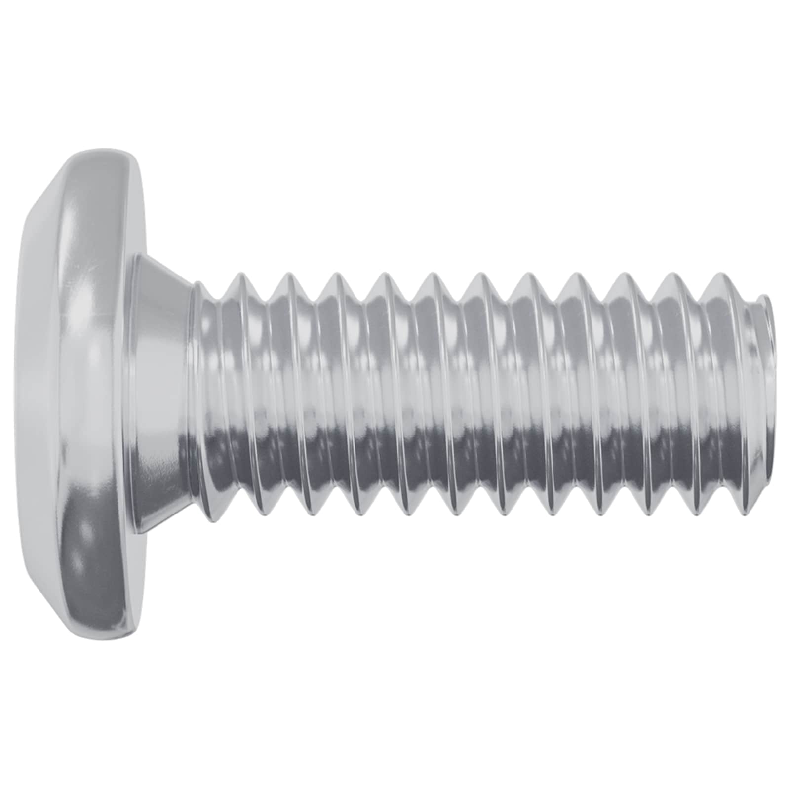 Kopf-Sicherungsschraube 2 pcs Silber M6 x 15 mm Stahl