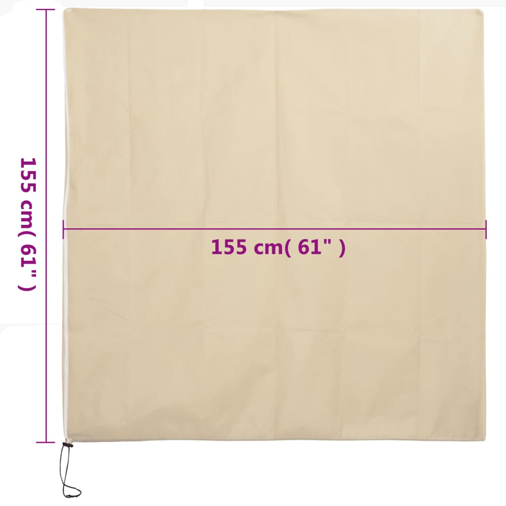 Wintervlies mit Reißverschluss 4 Stk. 70 g/m² 1x1,55 m