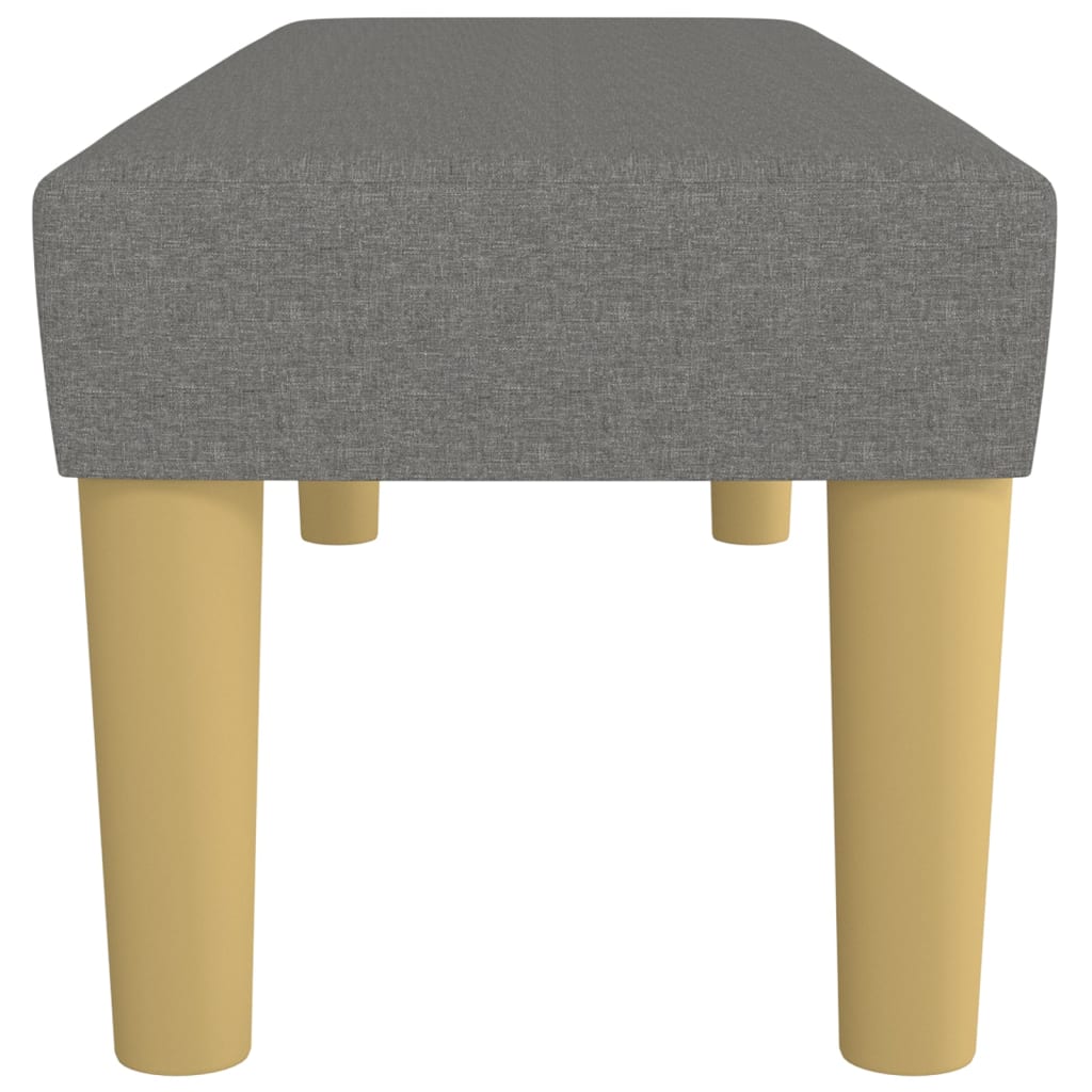 Sitzbank Hellgrau 70x30x30 cm Stoff
