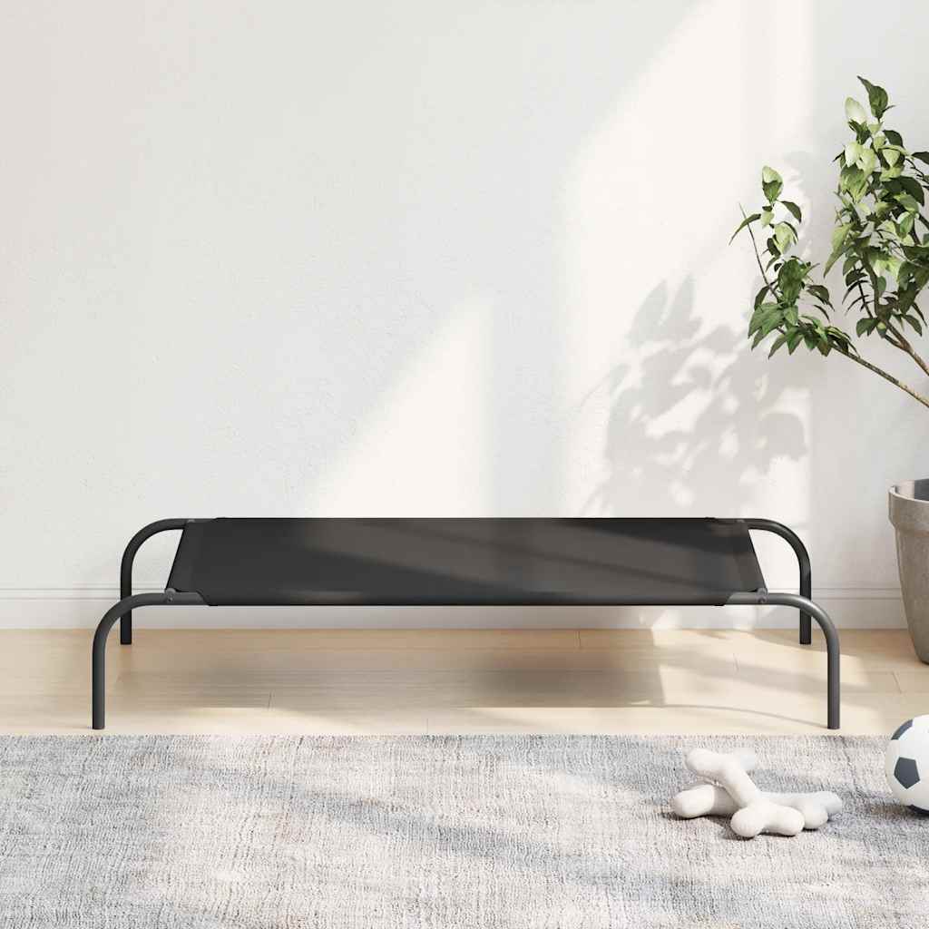 Erhöhtes Hundebett Schwarz S Textilene