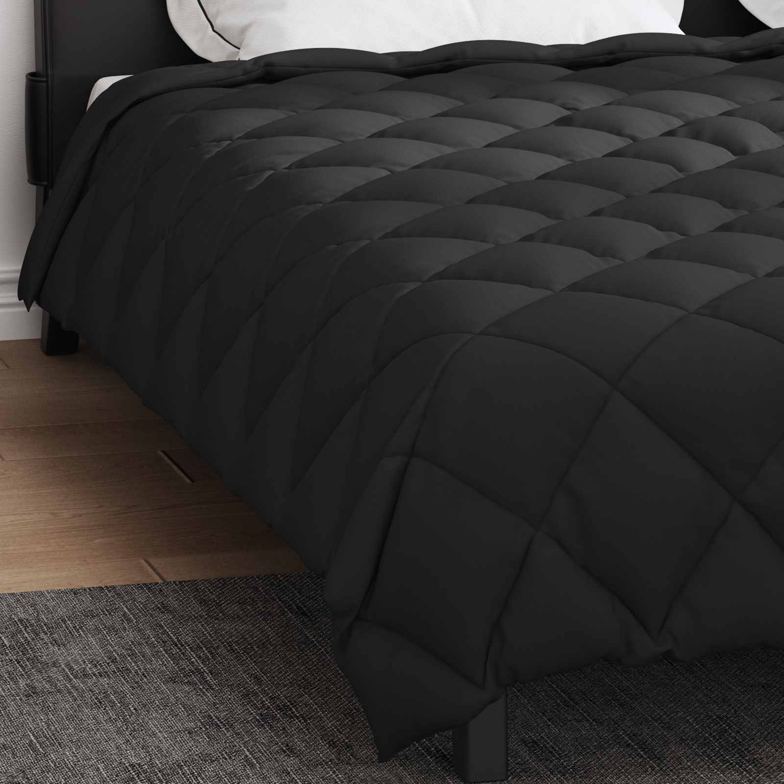 Winterbettdecke Anthrazit 135 x 200 cm Mikrofaser