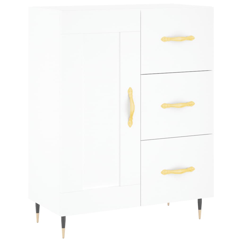 Highboard Betongrau 69,5x34x180 cm Holzwerkstoff