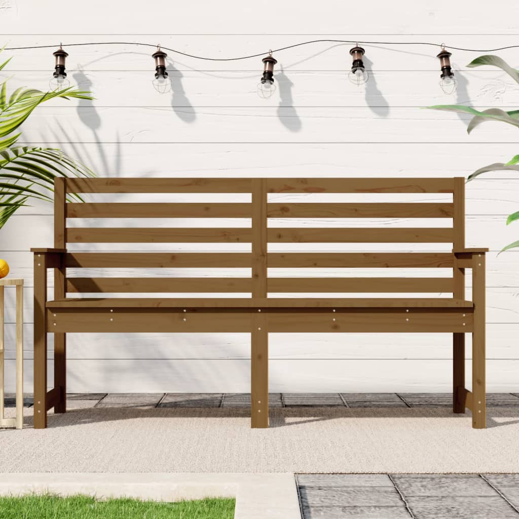 Gartenbank Grau 109x48x91,5 cm Massivholz Kiefer
