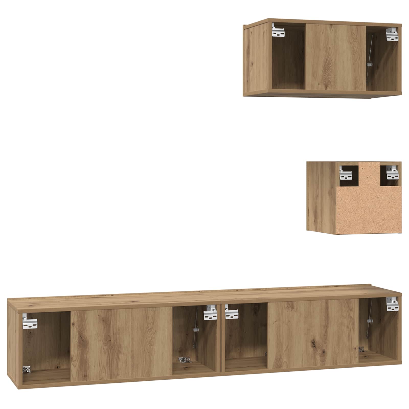 4-tlg. TV-Schrank-Set Sonoma-Eiche Holzwerkstoff