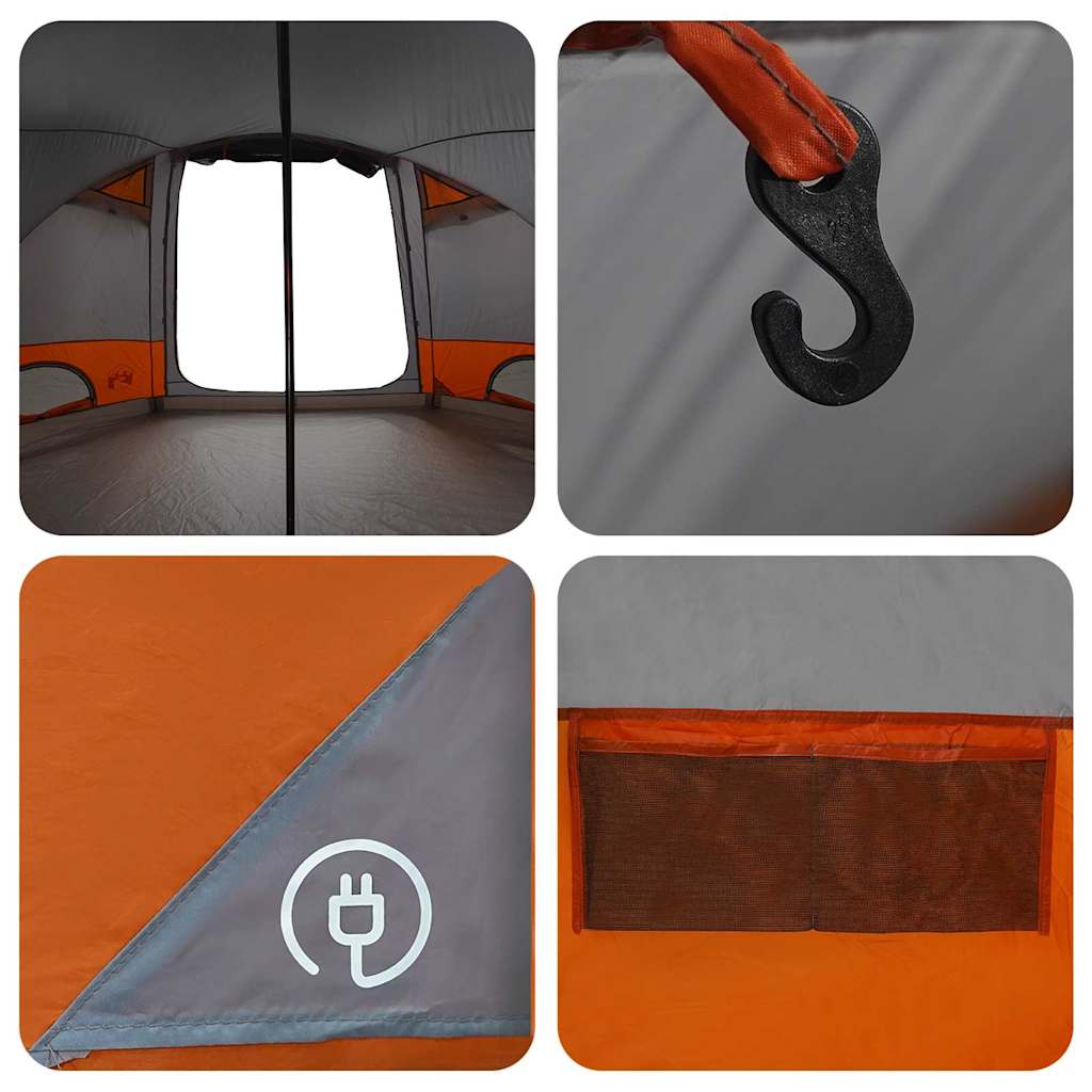 Dome Zelt für 4 Personen mit Dach Grün 505 x 450 x 248 cm