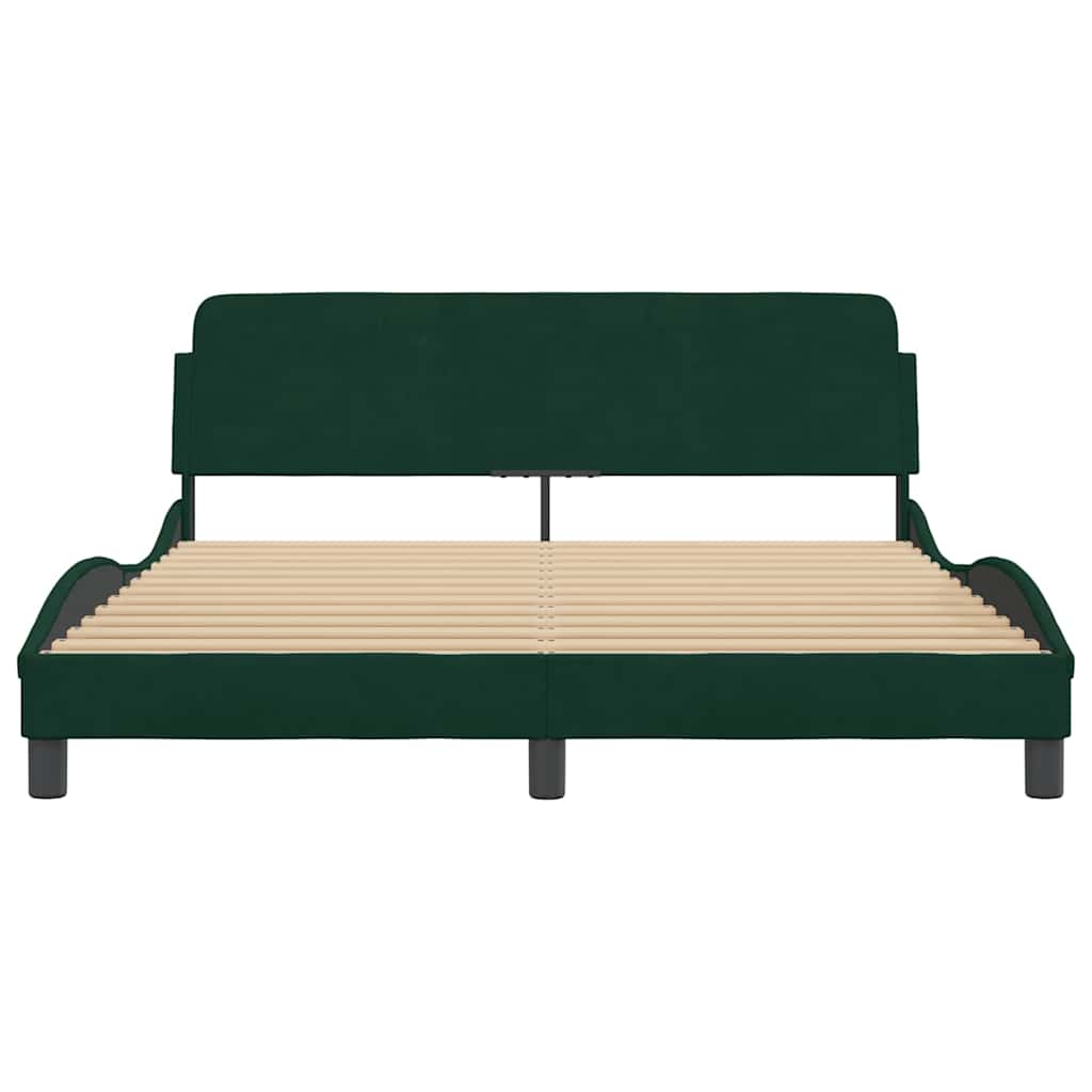 Bettgestell "Dover" Hellgrau 80x200 cm Samt