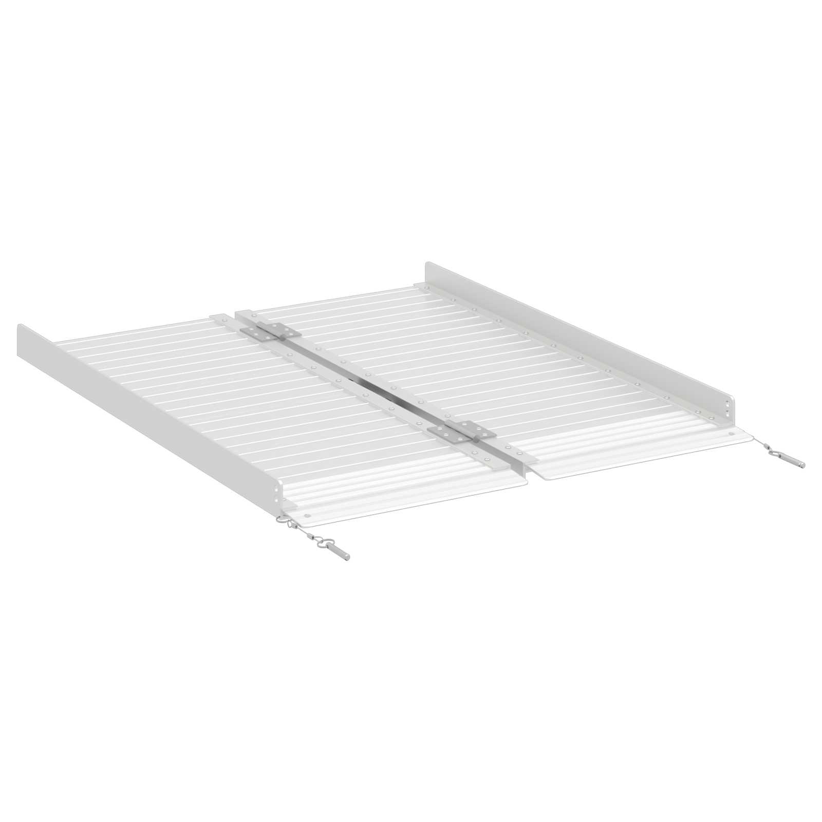 Rampe für Rollstühle 270 kg Silber 62 x 73 x 5 cm Aluminium