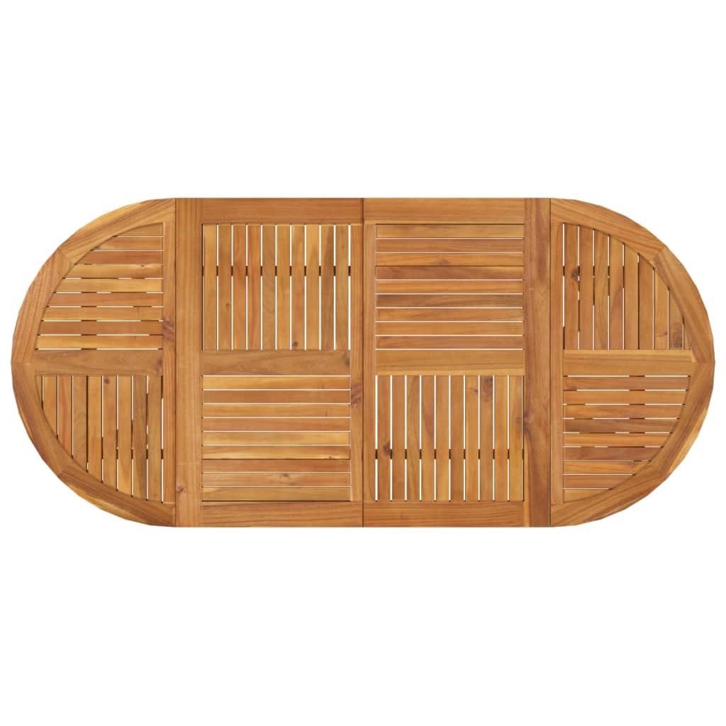 Gartentisch 85x85x75 cm Massivholz Akazie