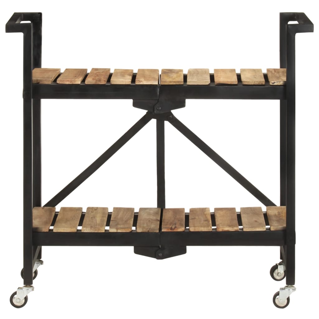 Küchenwagen 87x36x81 cm Altholz Massiv
