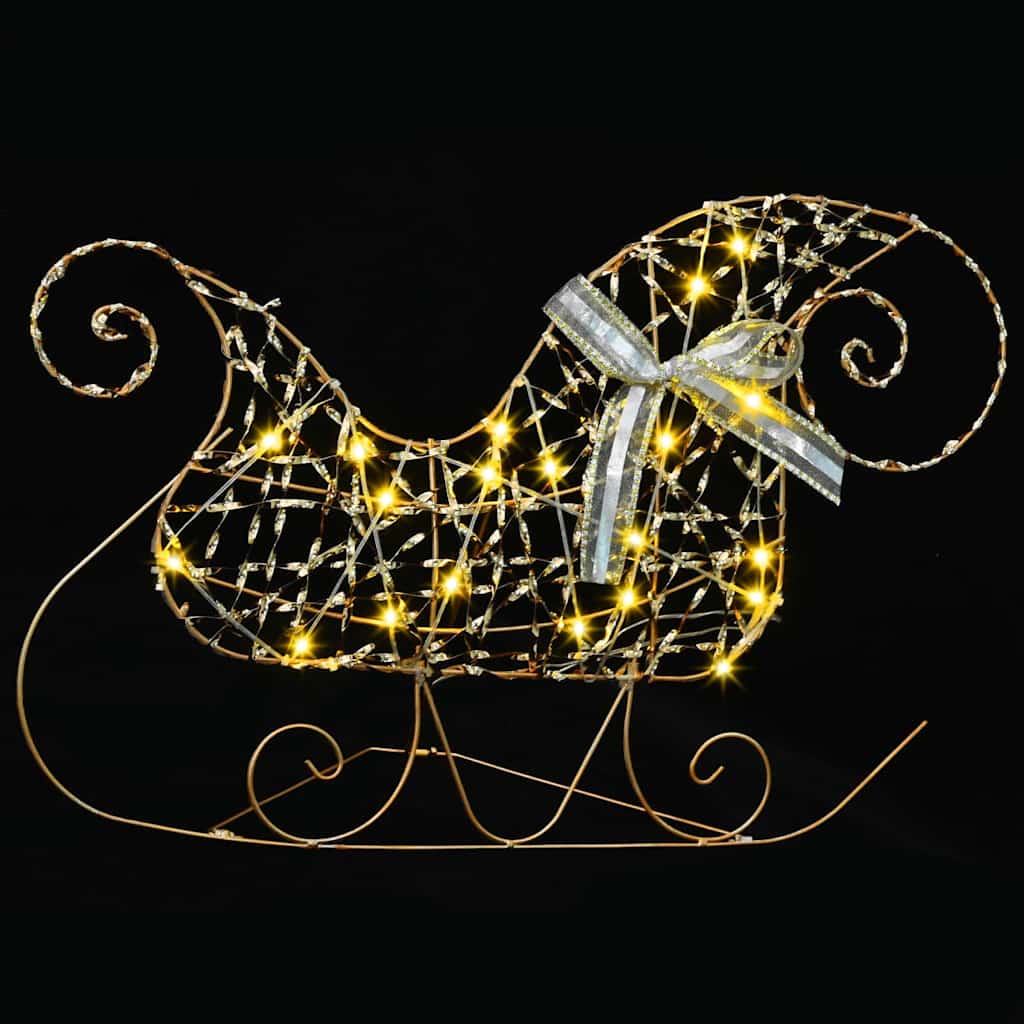 LED Rentiere 5 pcs Gold Stoff