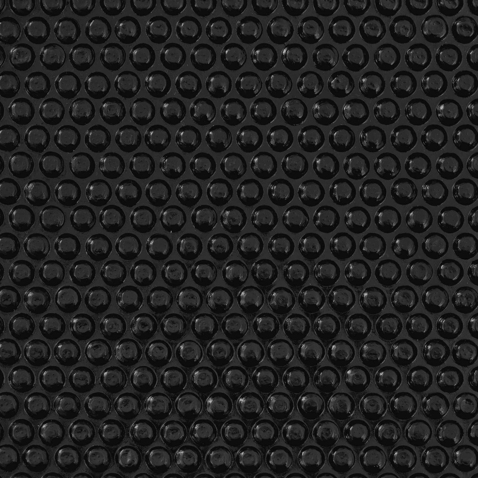 Solar Poolabdeckung Hochwertig Ø 210 cm 200 μm Rund PE Schwarz