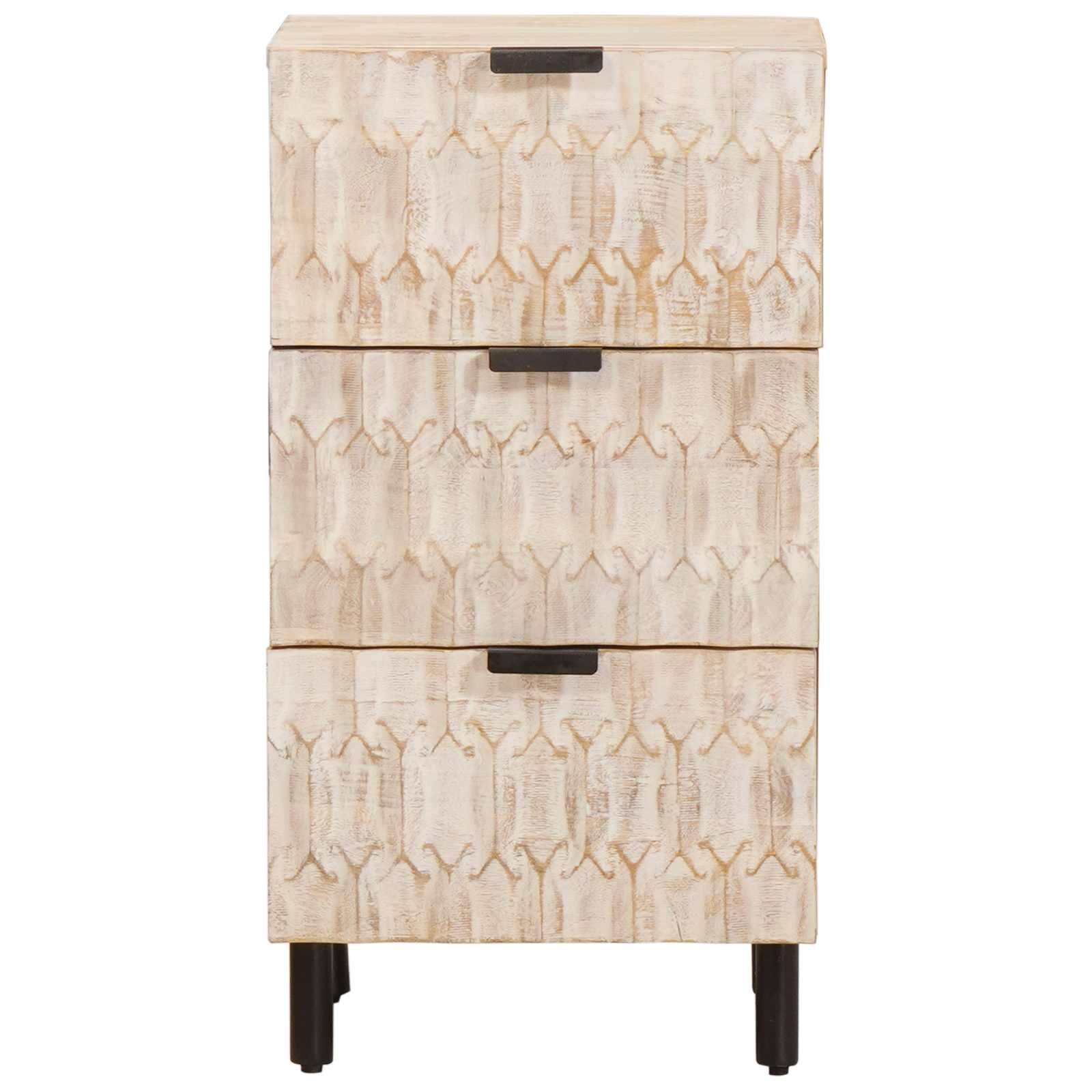 Sideboard Weiße gewaschene Oberfläche 40 x 33 x 75 cm