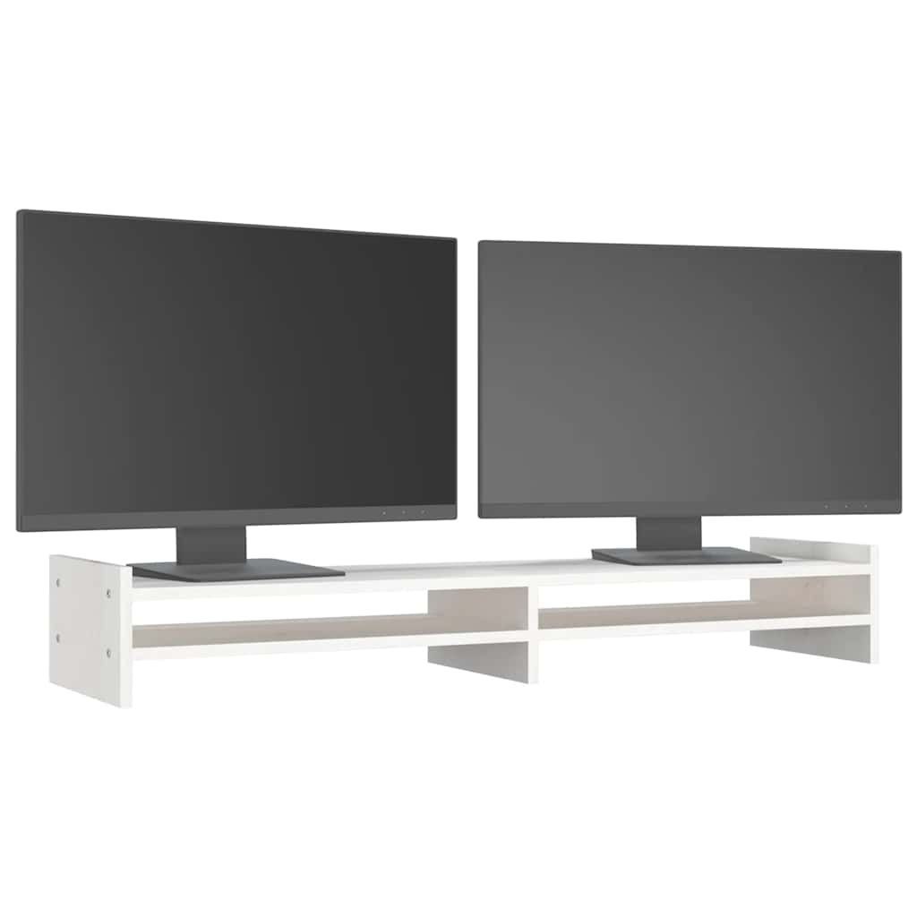 Monitorständer 50x27x15 cm Massivholz Kiefer