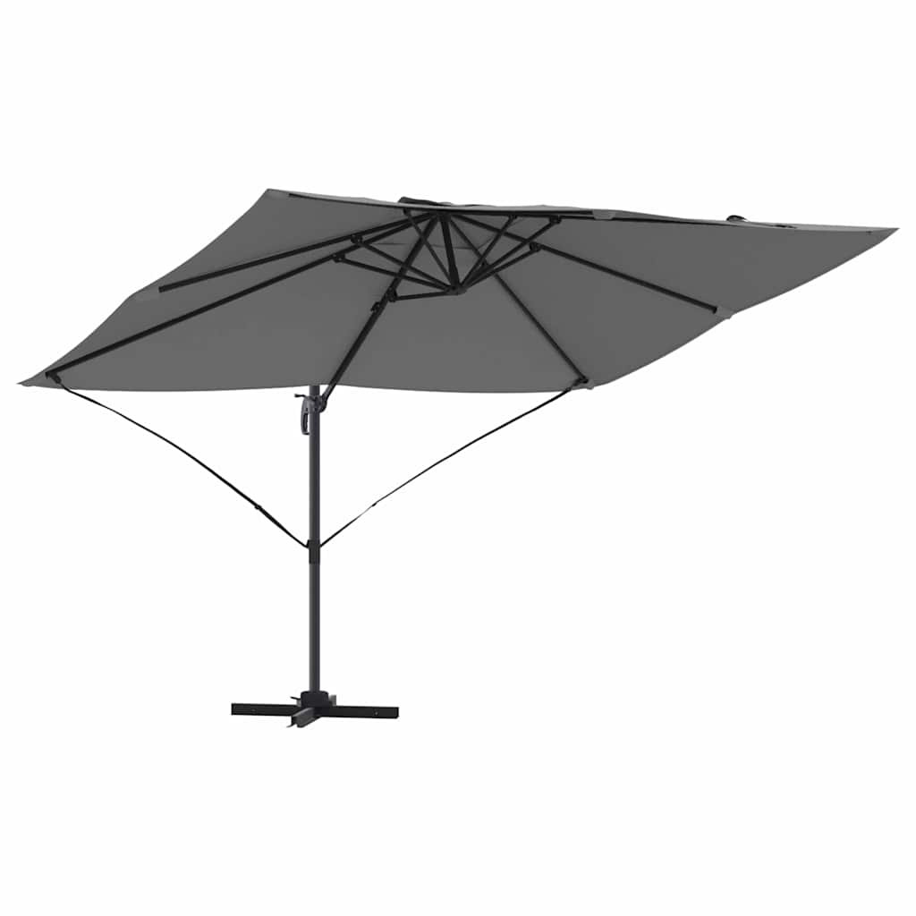 Sonnenschirm Sand 351 x 250 x 260 cm Polyester und Aluminium