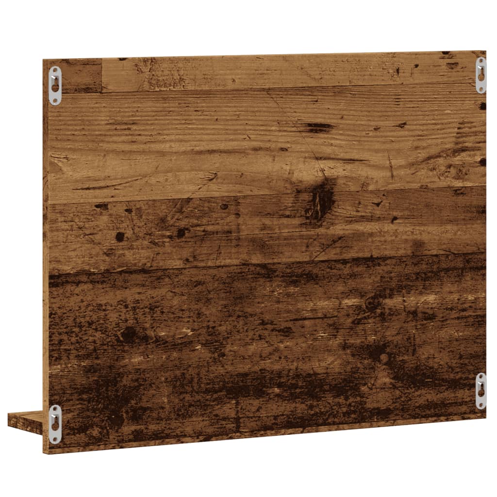 Badspiegel Weiß 60x10,5x45 cm Holzwerkstoff