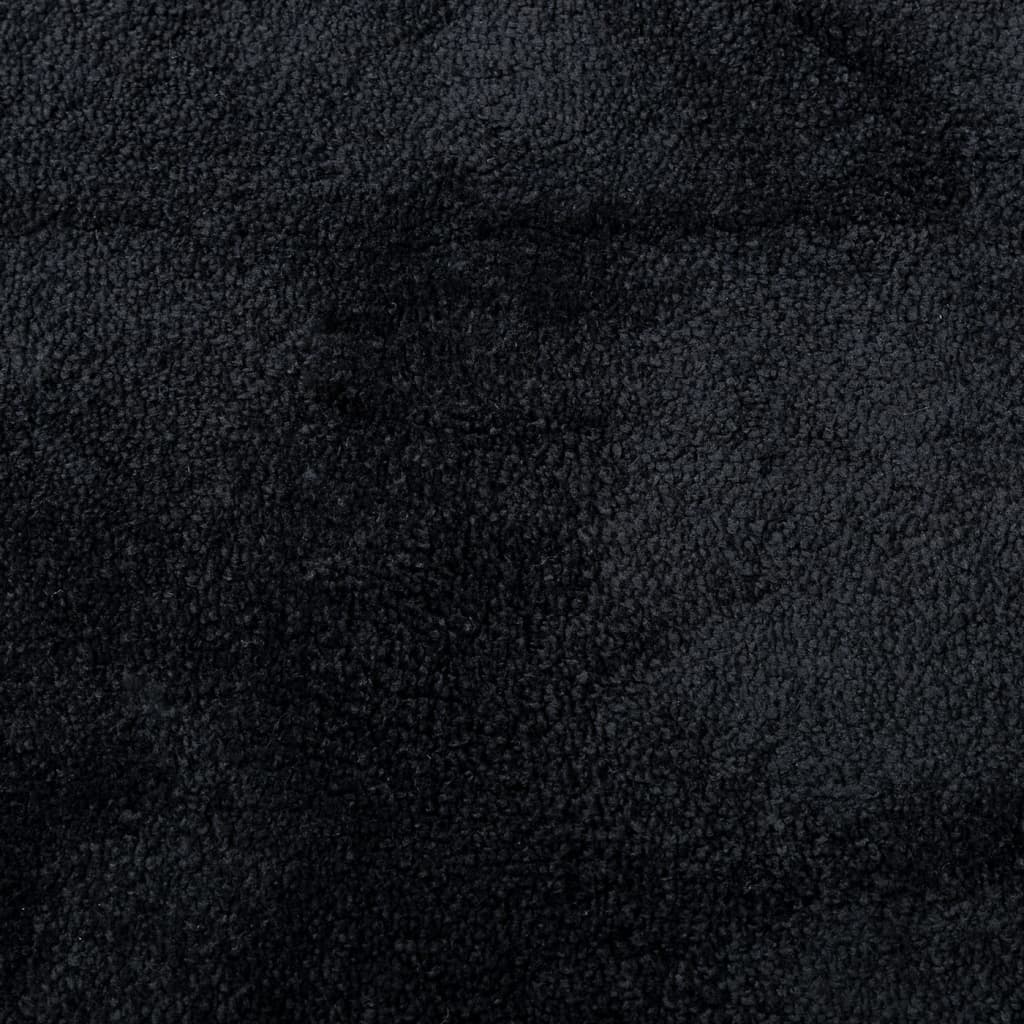 Teppich OVIEDO Kurzflor Anthrazit 120x120 cm